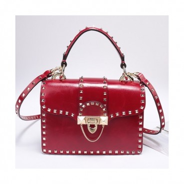 Valentino 2019  Leather Tote Shoudler Cross Bag,21CM - 발렌티노 2019 레더 토트 숄더 크로스백,VTB0570,21CM,레드