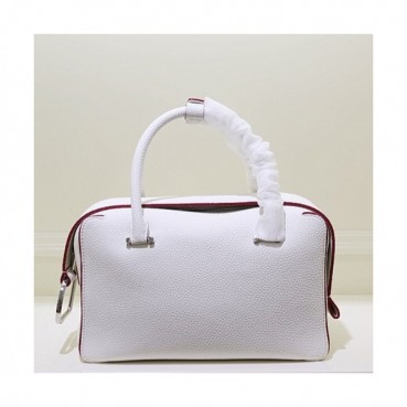 Delvaux 2019 Cool Box Leather Tote Shoulder Bag,23/28CM - 델보 2019 쿨 박스 레더 토트 숄더백,DVB0284,23/28CM,화이트