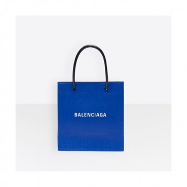 Balenciaga 2019 Leather  Mini Tote Shopper Bag,21.5CM - 발렌시아가 2019 레더 미니 토트 쇼퍼백,BGB0325,21.5CM,블루
