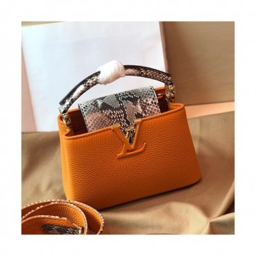 Louis Vuitton 2019 Capucines Tote Shoulder Bag,21cm - 루이비통 2019 카푸신 토트 숄더백  M95509,LOUB1405 ,21cm,옐로우