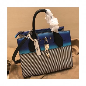 Louis Vuitton 2019 City Steamer Tote Shoulder Bag,22.5cm - 루이비통 2019 시티 스티머 토트 숄더백 M53799,LOUB1395,22.5cm,블루