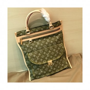 [실용성200%]Louis Vuitton 2019 Supreme  Monogram Denim Tote Bag,37cm - 루이비통 2019 수프림 모노그램 남여공용 데님 토트백 LOUB1362,37cm,그린