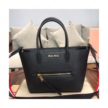 MiuMiu 2019 Tote Shoulder Cross Bag,26cm - 미우미우 2019 토트 숄더 크로스백,5BG137, MIUB0328, 26cm,블랙