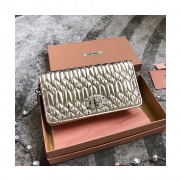MiuMiu 2019 Matelasse Tote Shoulder Cross Bag,19cm - 미우미우 2019 마틀라세 토트 숄더 크로스백,5DH044, MIUB0324 , 19cm,연옐로우골드