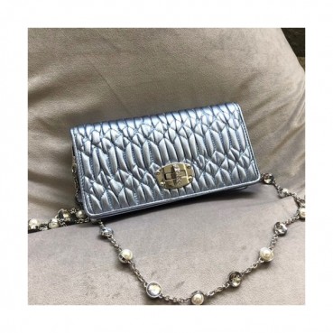MiuMiu 2019 Matelasse Tote Shoulder Cross Bag,19cm - 미우미우 2019 마틀라세 토트 숄더 크로스백,5DH044 , MIUB0323, 19cm,연블루