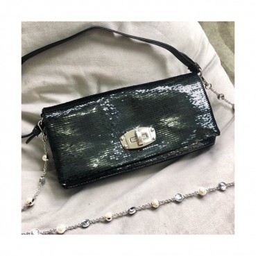 MiuMiu 2019 Matelasse Spangle Tote Shoulder Cross Bag,28cm - 미우미우 2019 마틀라세 스팽글 토트 숄더 크로스백,5BD233, MIUB0321, 28cm,블랙