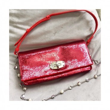 MiuMiu 2019 Matelasse Spangle Tote Shoulder Cross Bag,28cm - 미우미우 2019 마틀라세 스팽글 토트 숄더 크로스백,5BD233, MIUB0320 , 28cm,레드