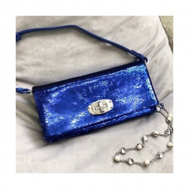MiuMiu 2019 Matelasse Spangle Tote Shoulder Cross Bag,28cm - 미우미우 2019 마틀라세 스팽글 토트 숄더 크로스백,5BD233, MIUB0319 , 28cm,블루