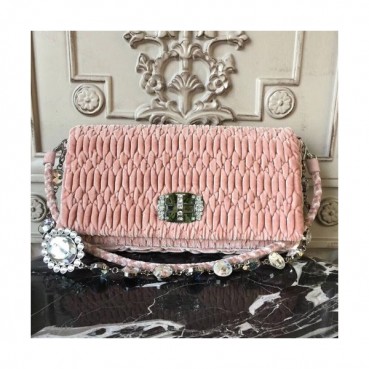 MiuMiu 2019 Matelasse Crystal Tote Shoulder Cross Bag,28cm - 미우미우 2019 마틀라세 크리스탈 토트 숄더 크로스백,5BD233, MIUB0315 , 28cm,핑크