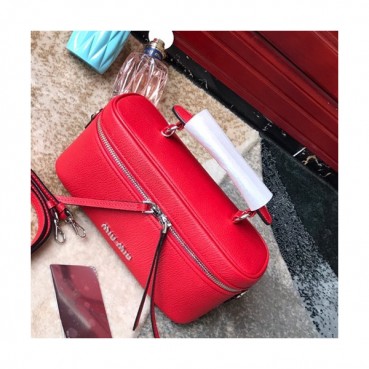 MiuMiu 2019 Tote Shoulder Bag,24cm - 미우미우 2019 토트 숄더백,5BH122, MIUB0250, 24cm,레드