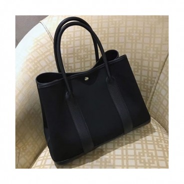 Hermes Garden Party Tote Bag ,30/36cm - 에르메스 가든파티 여성용 토트백 HERB0724,30/36cm,블랙