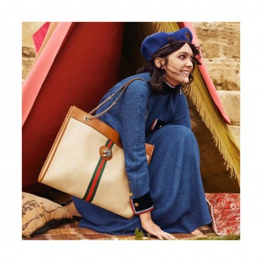 Gucci 2019 Tiger Head Large Women Tote Shoulder Shopper Bag,45CM - 구찌 2019 타이거헤드 라지 여성용 토트 숄더 쇼퍼백  537219 ,GUB0651 ,45cm,베이지