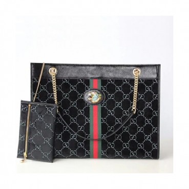 Gucci 2019 Tiger Head Large Women Tote Shoulder Shopper Bag,45CM - 구찌 2019 타이거헤드 라지 여성용 토트 숄더 쇼퍼백  537219,GUB0614  ,45cm,블랙
