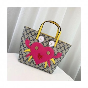 Gucci 2019 Supreme Mini Tote Bag,21CM - 구찌 2019 수프림 여성용 토트백 550758,GUB0594,21CM,핑크