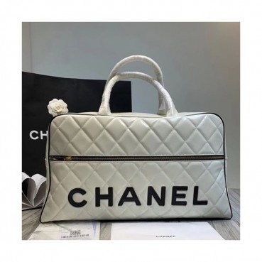 Chanel 2019 Women Leather Tote Bag ,47CM - 샤넬 2019 여성용 레더 토트백,CHAB0704,47CM,화이트