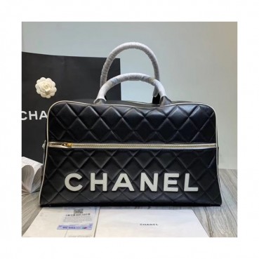 Chanel 2019 Women Leather Tote Bag ,47CM - 샤넬 2019 여성용 레더 토트백,CHAB0703,47CM,블랙