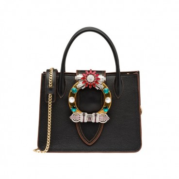 MiuMiu 2019 Lady Tote Shoulder  Bag,24.5cm - 미우미우 2019 레이디 토트 숄더백,5BA043 , MIUB024, 24.5cm,블랙