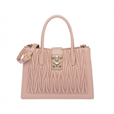 MiuMiu 2019 Matelasse Confidential Tote Shoulder Bag,28cm - 미우미우 2019 마틀라세 컨피덴셜 토트 숄더백,5BA126, MIUB0077 , 28cm,핑크