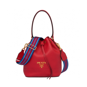 Prada 2019 Leather Bucket Tote Shoulder Bag,25cm - 프라다 2019 레더 버킷 토트 숄더백 ,1BE018