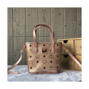 MCM Anya Visetos Mini Tote Shoulder Shopper Bag,18.5cm - 엠씨엠 여성용 Anya 비세토스 미니 토트 숄더 쇼퍼백 MCMB0218, 18.5cm,로즈핑크