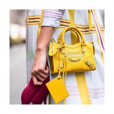 Balenciaga 2019 City Leather Tote Shoulder Bag,24/30/38CM - 발렌시아가 2019 시티 레더 토트 숄더백,BGB0308,24/30/38CM,옐로우(금장)