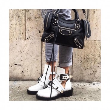 Balenciaga 2019 City Leather Tote Shoulder Bag,24/30/38CM - 발렌시아가 2019 시티 레더 토트 숄더백,BGB0306,24/30/38CM,블랙(은장)