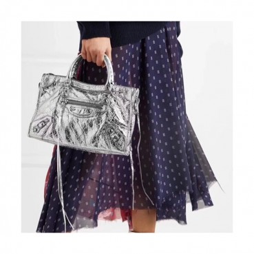 Balenciaga 2019 City Leather Tote Shoulder Bag,24/30CM - 발렌시아가 2019 시티 레더 토트 숄더백,BGB0305,24/30CM,실버