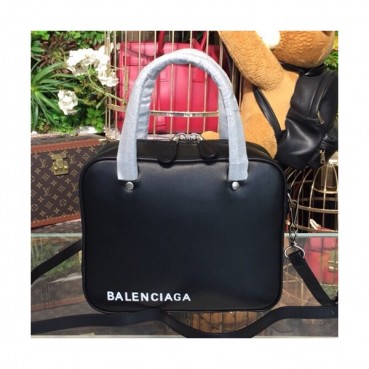 Balenciaga 2019 Leather Tote Shoulder Bag,22CM - 발렌시아가 2019 레더 토트 숄더백,BGB0303,22CM,블랙