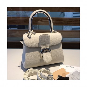 Delvaux 2019 Brillant Leather Tote Shoulder Bag,20CM - 델보 2019 브리앙 레더 토트 숄더백,DVB0276.20CM,화이트