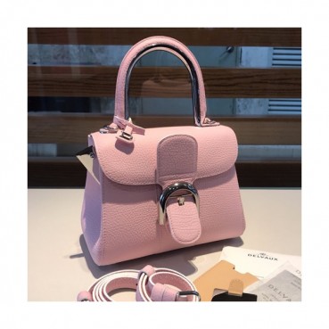 Delvaux 2019 Brillant Leather Tote Shoulder Bag,20CM - 델보 2019 브리앙 레더 토트 숄더백,DVB0275.20CM,핑크