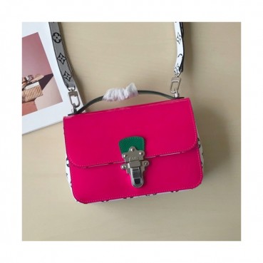 Louis Vuitton 2019 Cherrywood Tote Shoulder Cross Bag,21cm - 루이비통 2019 체리우드 토트 숄더 크로스백 M53632,LOUB1327,21cm,핫핑크