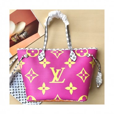 Louis Vuitton 2019 Never Full Tote Shoulder Shopper Bag,32cm - 루이비통 2019 네버풀 토트 숄더 쇼퍼백 M41177 ,LOUB1321,32cm,핫핑크+연퍼플