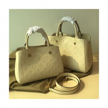 Louis Vuitton Montaigne Tote Shoulder Bag,29cm/33cm - 루이비통 앙프렝트 몽테뉴 토트 숄더백 M41048,LOUB1481,29cm/33cm,아이보리