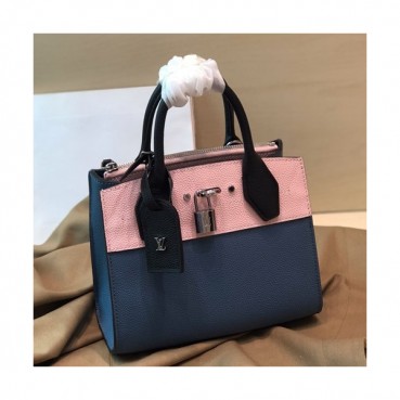 Louis Vuitton 2019 City Steamer Tote Shoulder Bag,22.5cm - 루이비통 2019 시티 스티머 토트 숄더백 M53804,LOUB1283,22.5cm,블루+핑크