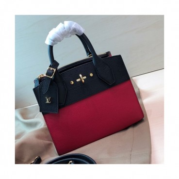 Louis Vuitton 2019 City Steamer Tote Shoulder Bag,22.5cm - 루이비통 2019 시티 스티머 토트 숄더백 M53804,LOUB1280,22.5cm,레드+블랙