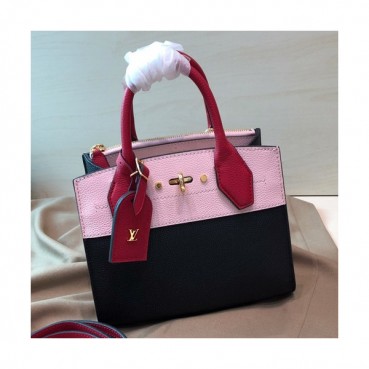 Louis Vuitton 2019 City Steamer Tote Shoulder Bag,22.5cm - 루이비통 2019 시티 스티머 토트 숄더백 M53804,LOUB1279,22.5cm,블랙+핑크