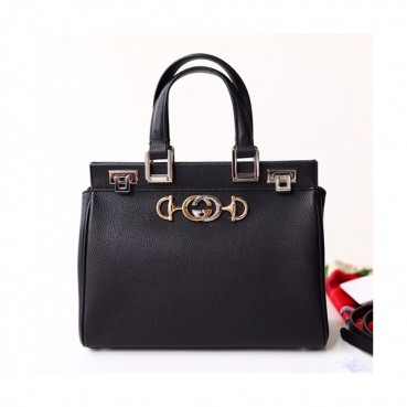 Gucci 2019 Zumi Handle Tote Shoulder Bag,27/33.5CM - 구찌 2019 주미 핸들 토트 숄더백 569712/564714,GUB0581,27/33.5cm,블랙