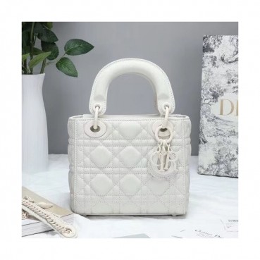 Dior 2019 Ultra-Matte Lady Tote Shoulder Bag,17CM 