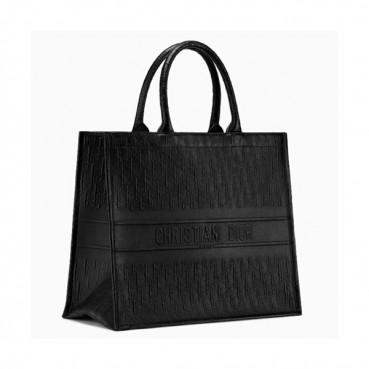 Dior 2019 Women Leather Book Tote Shopper Bag ,41.5CM - 디올 2019 여성용 레더 북 토트 쇼퍼백  DIOB0227,41.5CM,블랙