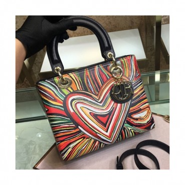 Dior 2019 Lady Dior Tote Shoulder Bag,24CM - 디올 2019 레이디 디올 토트 숄더백 DIOB0182,24CM,멀티(금장)