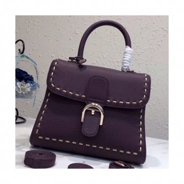 Delvaux 2019 Brillant Leather Tote Shoulder Bag,28 CM - 델보 2019 브리앙 레더 토트 숄더백,DVB0255.28 CM,퍼플