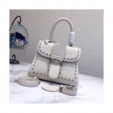 Delvaux 2019 Brillant Leather Tote Shoulder Bag,20CM - 델보 2019 브리앙 레더 토트 숄더백,DVB0252.20CM,화이트