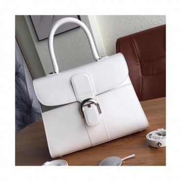 [매장판]Delvaux 2019 Brillant Frence Box Leather Tote Shoulder Bag,28 CM - 델보 2019 브리앙 프렌스 박스 레더 토트 숄더백,DVB0241.28 CM,화이트