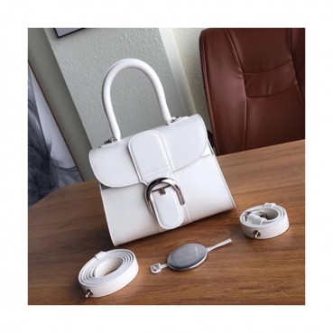 [미니멀한 사이즈]Delvaux 2019 Brillant Frence Box Leather Tote Shoulder Bag,20CM - 델보 2019 브리앙 프렌스 박스 레더 토트 숄더백,DVB0240.20CM,화이트