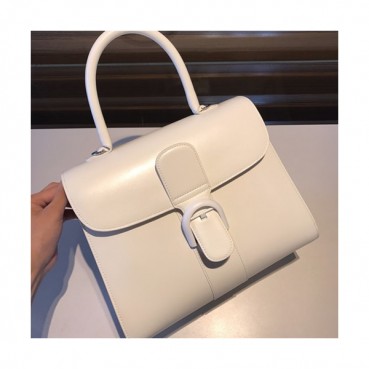Delvaux 2019 Brillant Magic Leather Tote Shoulder Bag,28 CM - 델보 2019 브리앙 매직 레더 토트 숄더백,DVB0235.28 CM,화이트+옐로우