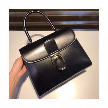Delvaux 2019 Brillant Magic Leather Tote Shoulder Bag,28 CM - 델보 2019 브리앙 매직 레더 토트 숄더백,DVB0232.28 CM,블랙+핑크