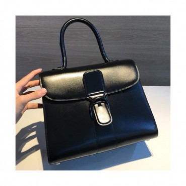 [모던&시크]Delvaux 2019 Brillant Magic Leather Tote Shoulder Bag,28 CM - 델보 2019 브리앙 매직 레더 토트 숄더백,DVB0231.28 CM,블랙+베이지
