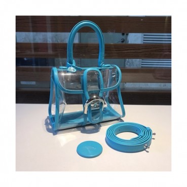 Delvaux 2019 Brillant X-ray PVC Tote Shoulder Bag,20CM 