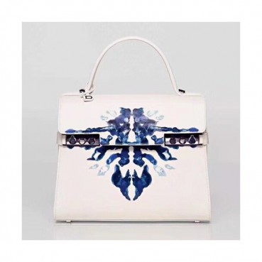 Delvaux 2019 Tempete Leather Tote Shoulder Bag,28CM - 델보 2019 톰페트 레더 토트 숄더백,DVB0223.28CM,화이트