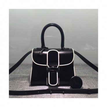 Delvaux 2019 Brillant Leather Tote Shoulder Bag,20CM - 델보 2019 브리앙 레더 토트 숄더백,DVB0216.20CM,블랙